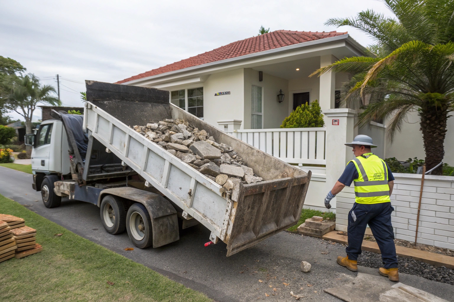 Concrete slab removal and waste disposal Townsville