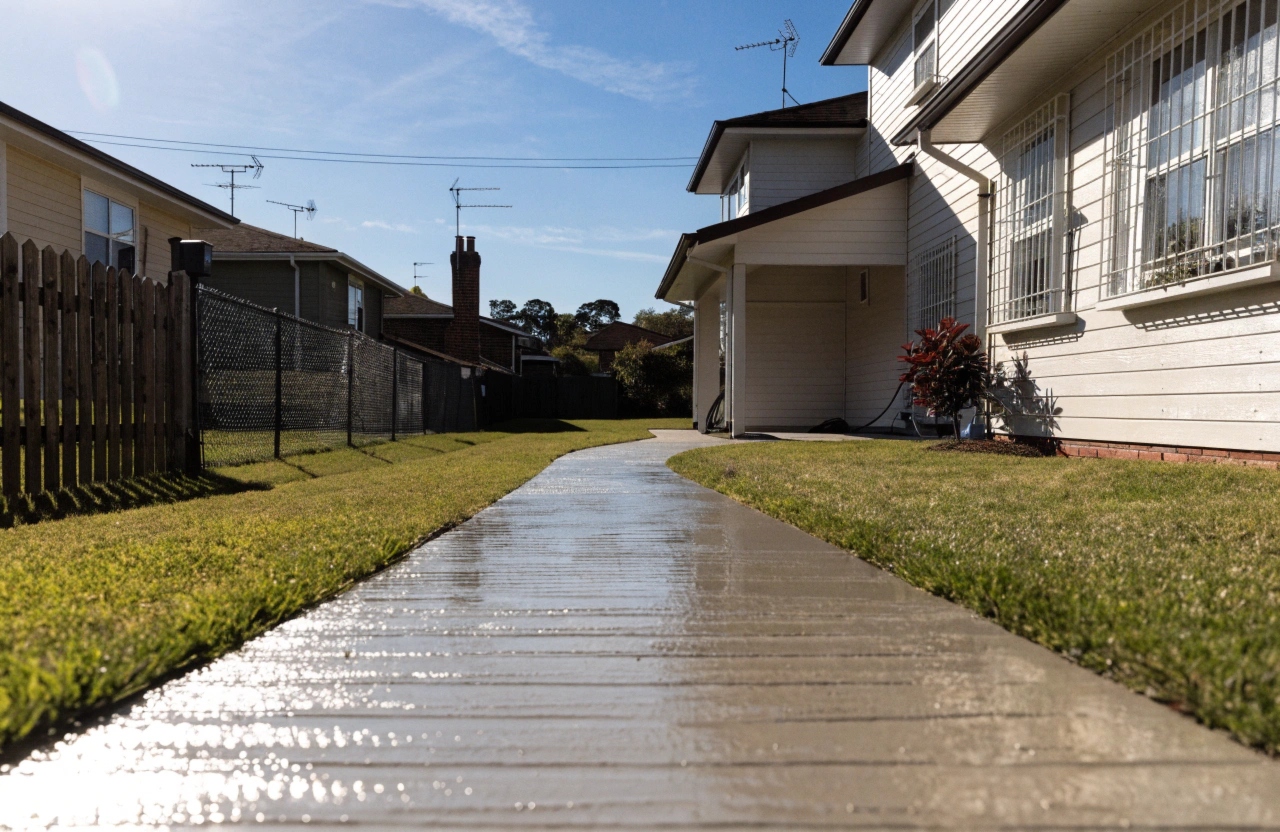 New concrete path installed at a residential property in Heatley Townsville