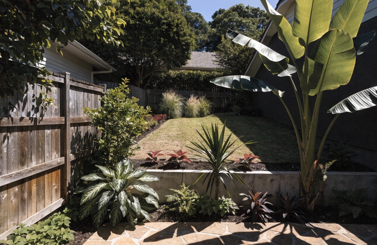 Concrete retaining wall footing supporting a Mount Louisa terraced backyard