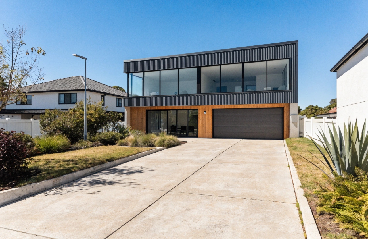 Wide concrete driveway at a Kelso family home in Townsville